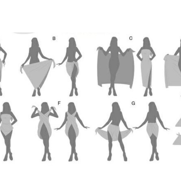 Rima beachwear gray palm tree print pareo/sarong - Picture 6 of 6